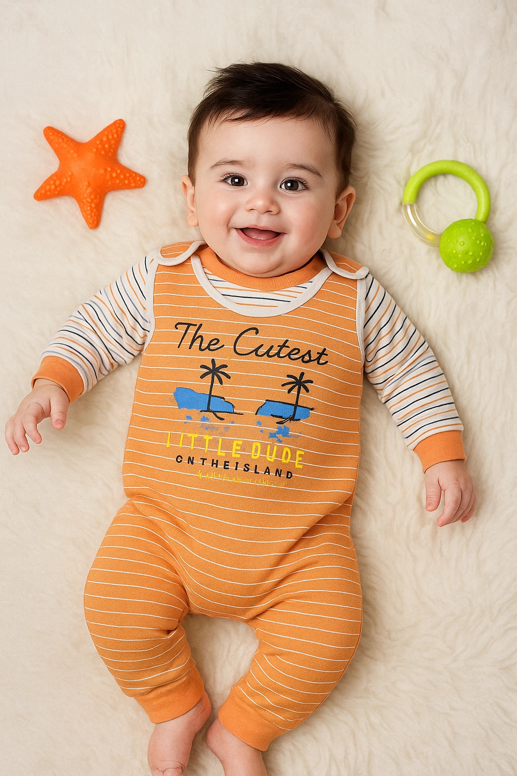 THE CUTEST Romper OG 0-3M - WINTER FLEECE