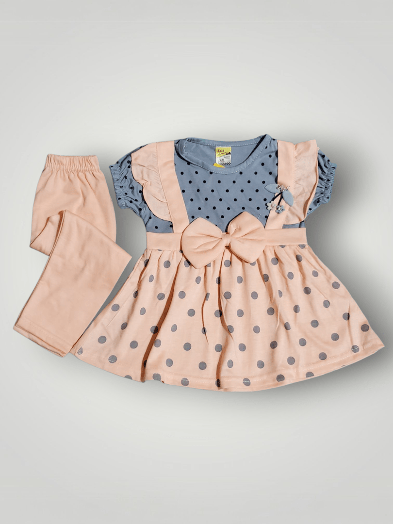 Micks Peach, Grey Frock and Trouser