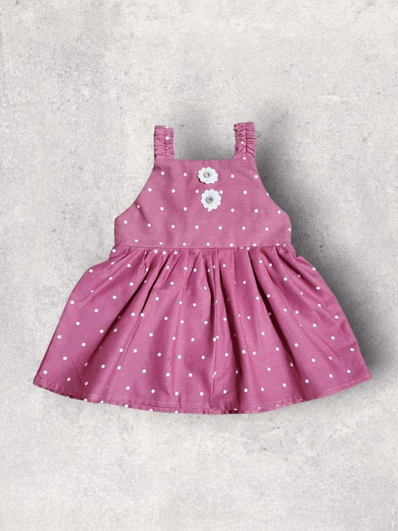 Polka Dot Pink Frock and Shorts