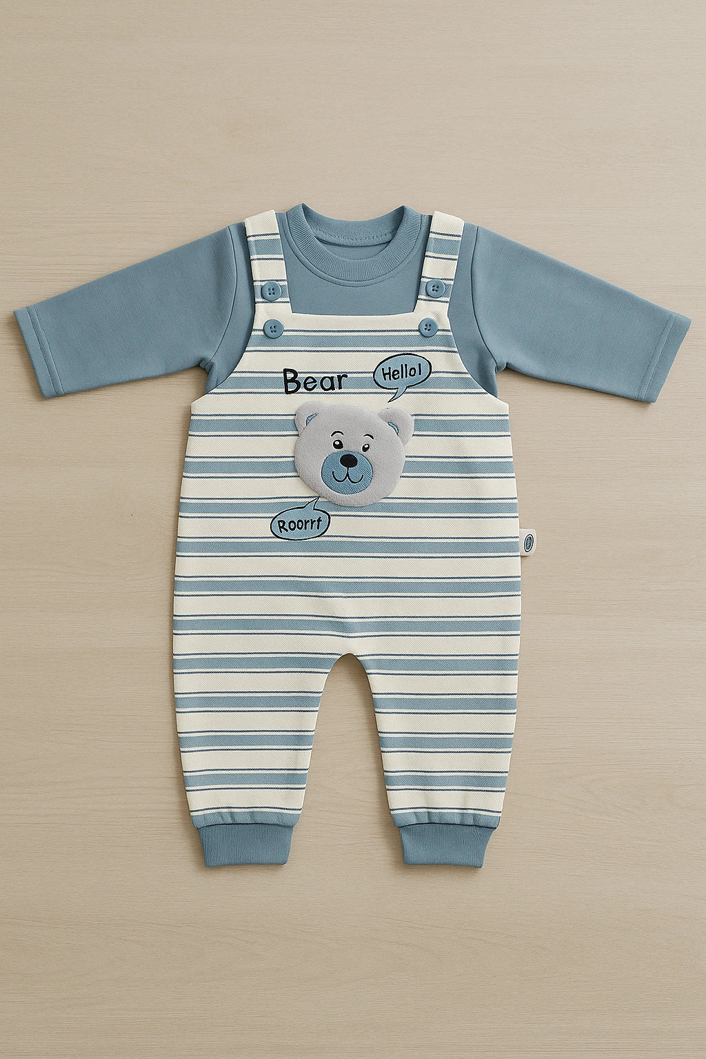 Bingo Bear Blue Romper Suit