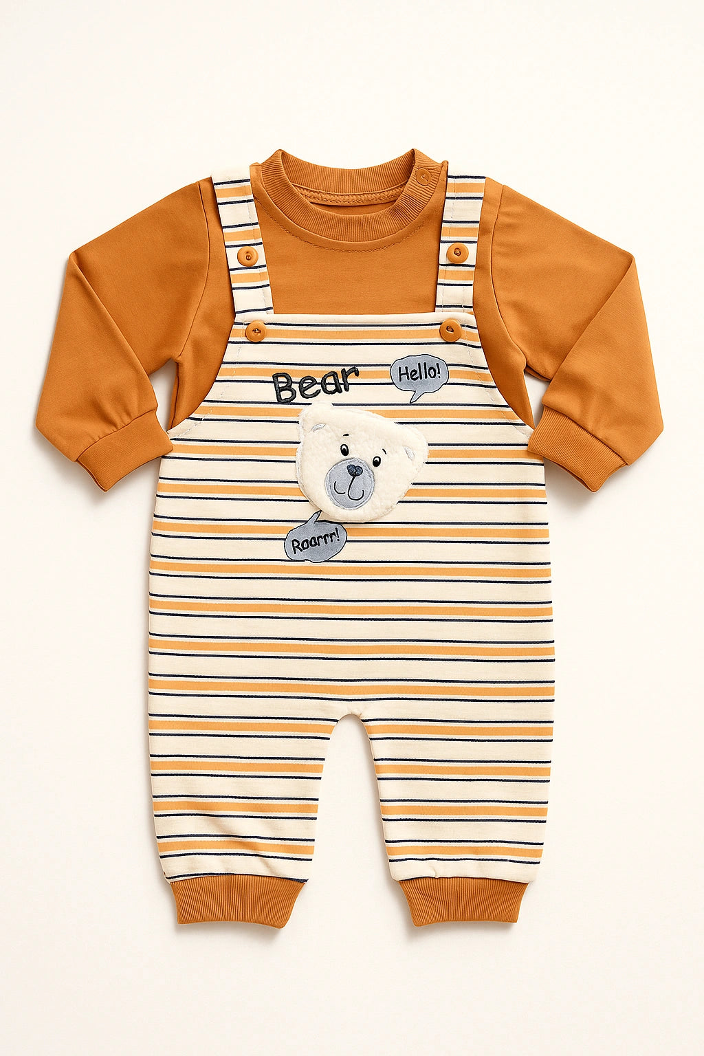Bingo Bear Musturd Romper Suit