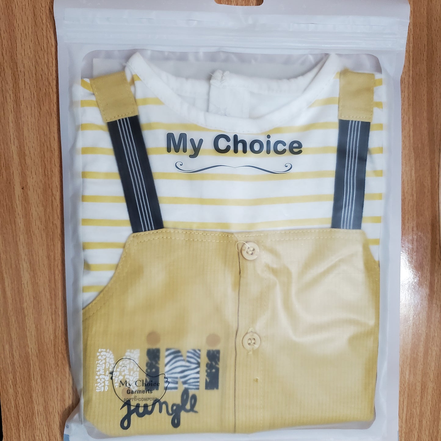 IMPORTED Suspender 0-3M Yellow Romper Suit - Summer Fabric