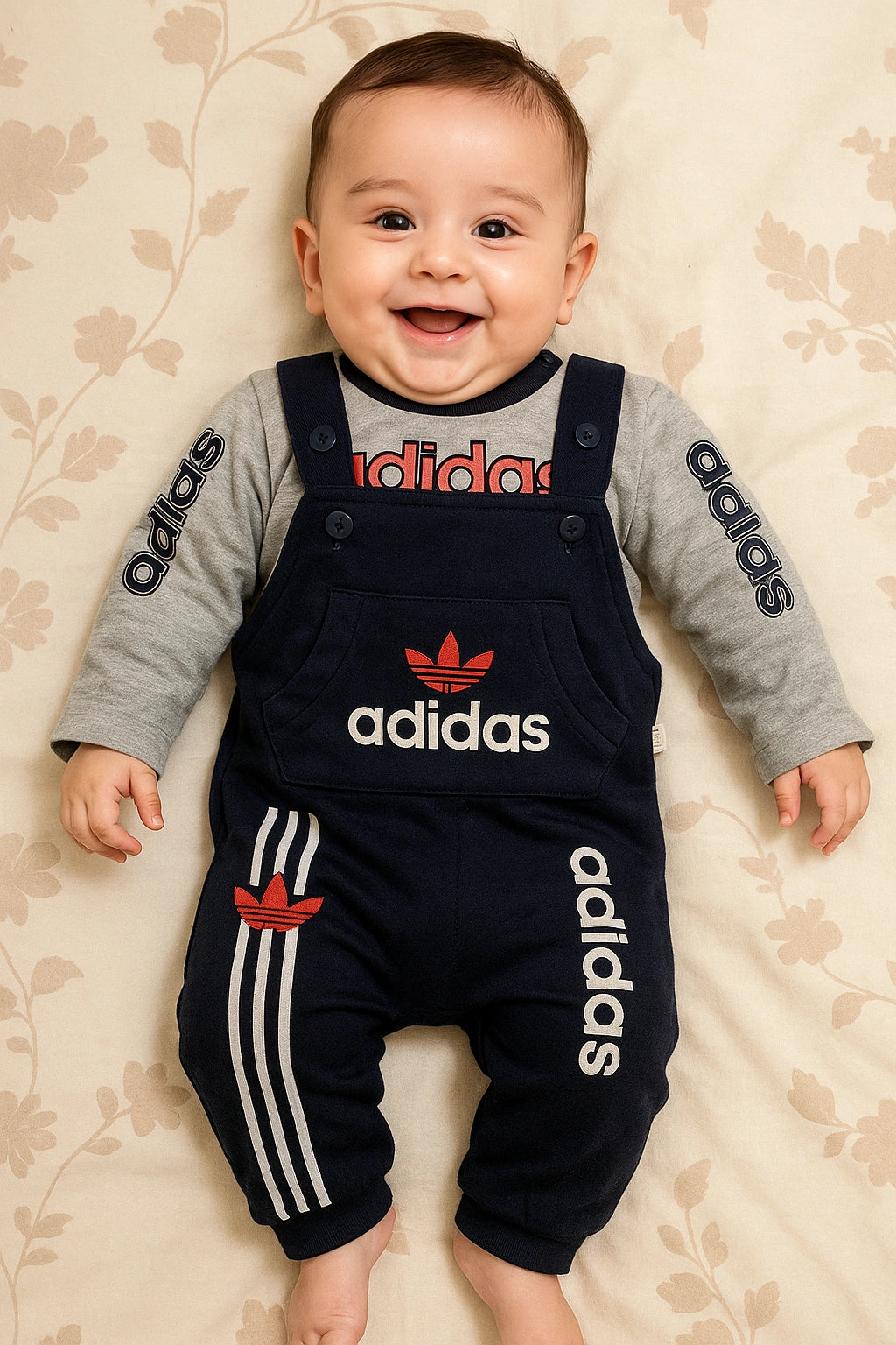 ADI Navy Romper Suit - Summer Fabric
