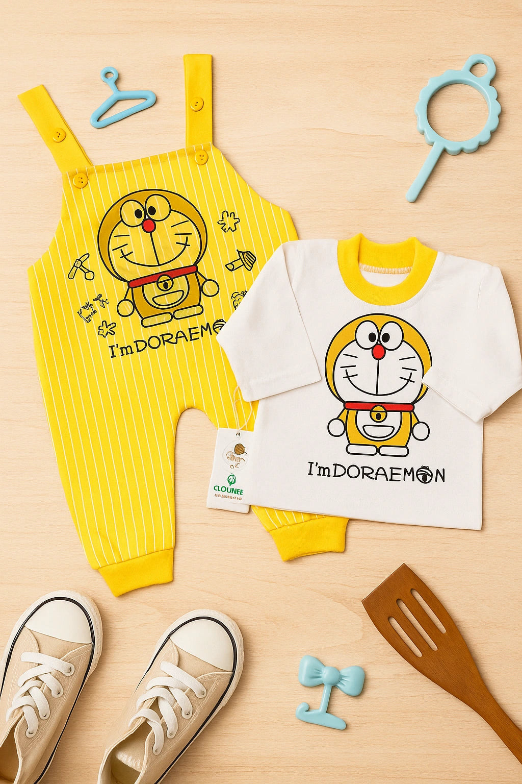 Pack of 2 DORAEMON Romper Suit