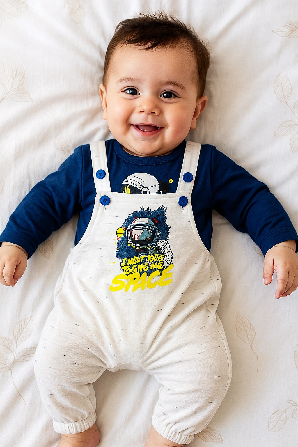 Astronaut Navy Romper Suit