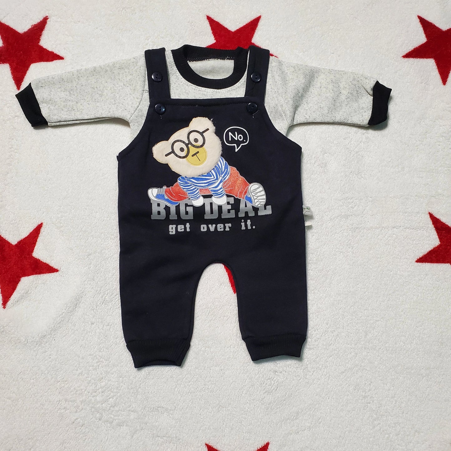 Big Deal Romper 0-3M - WINTER FLEECE