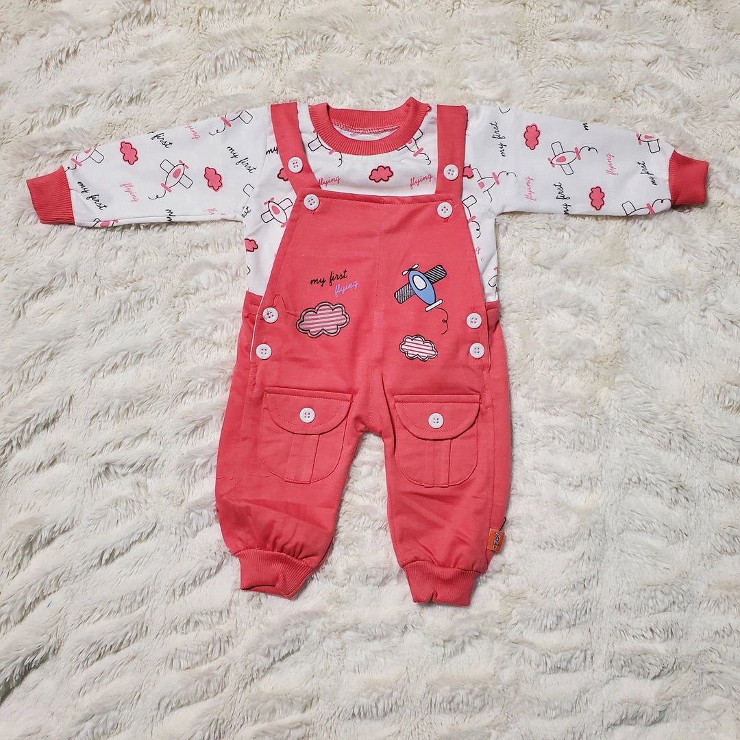 Flying Plane Romper - WINTER TERRY
