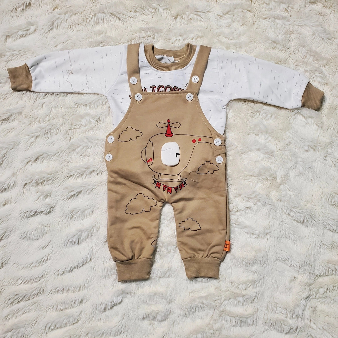 Helicopter Romper - WINTER TERRY