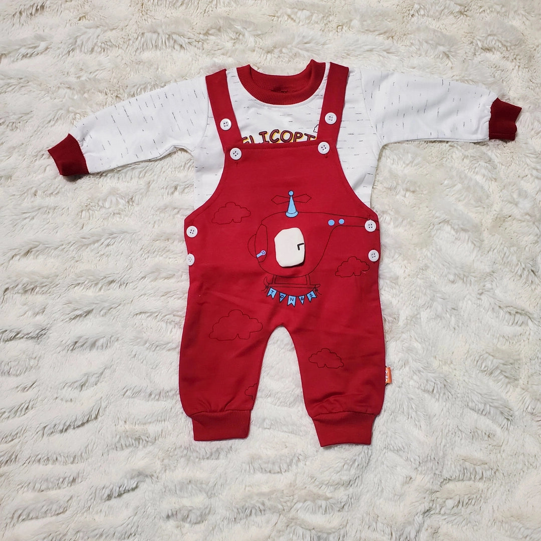 Helicopter Romper - WINTER TERRY