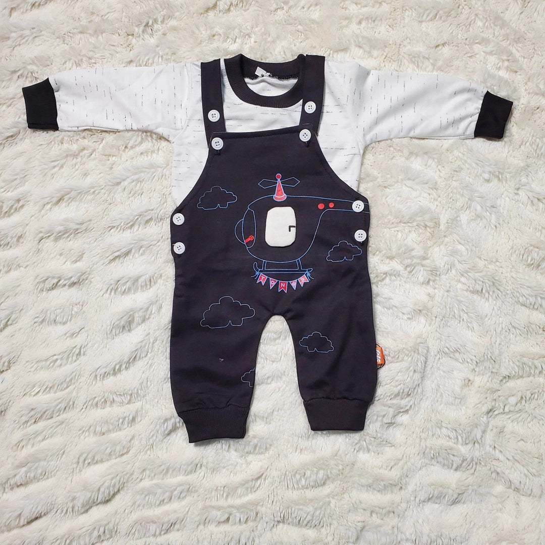 Helicopter Romper - WINTER TERRY