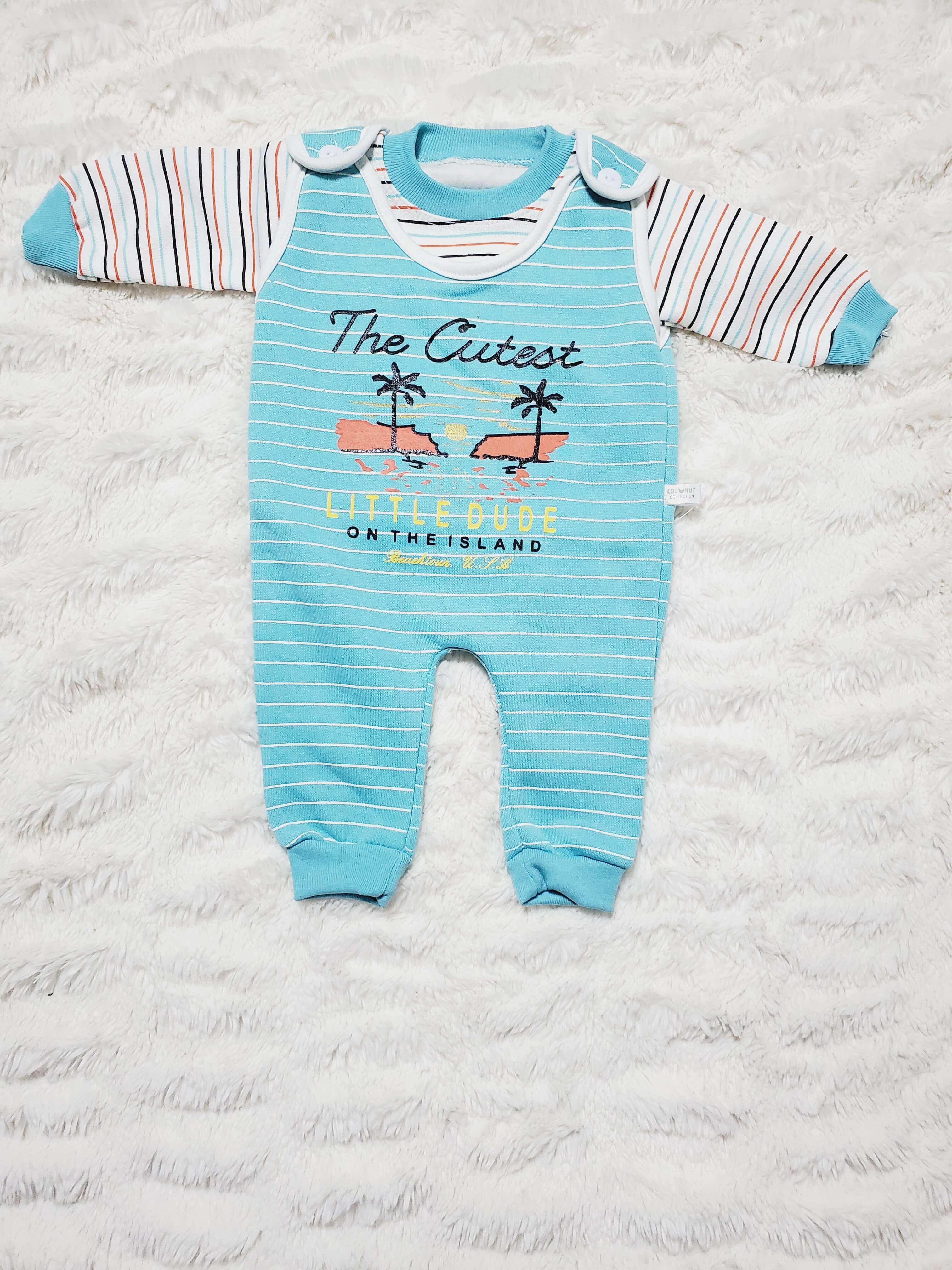 THE CUTEST Romper BL 0-3M - WINTER FLEECE