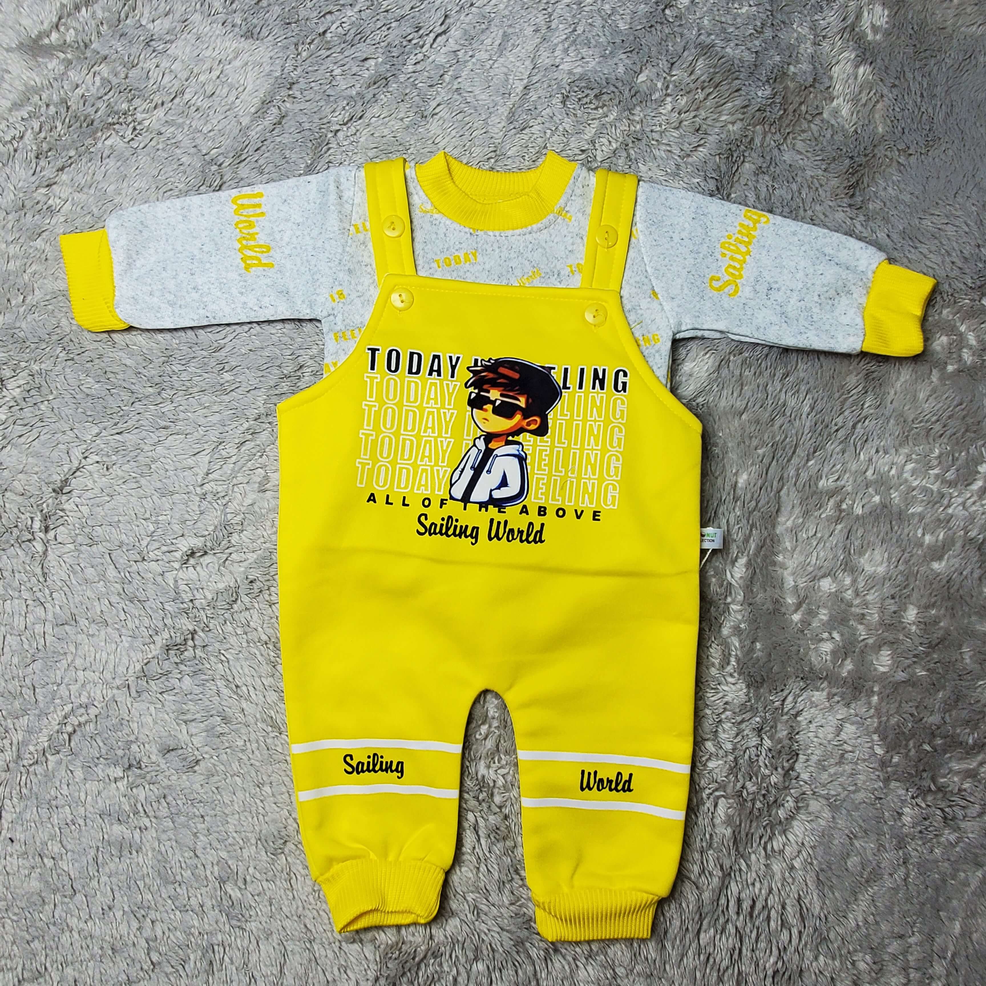 Today Feeling Yellow Romper - China Fleece