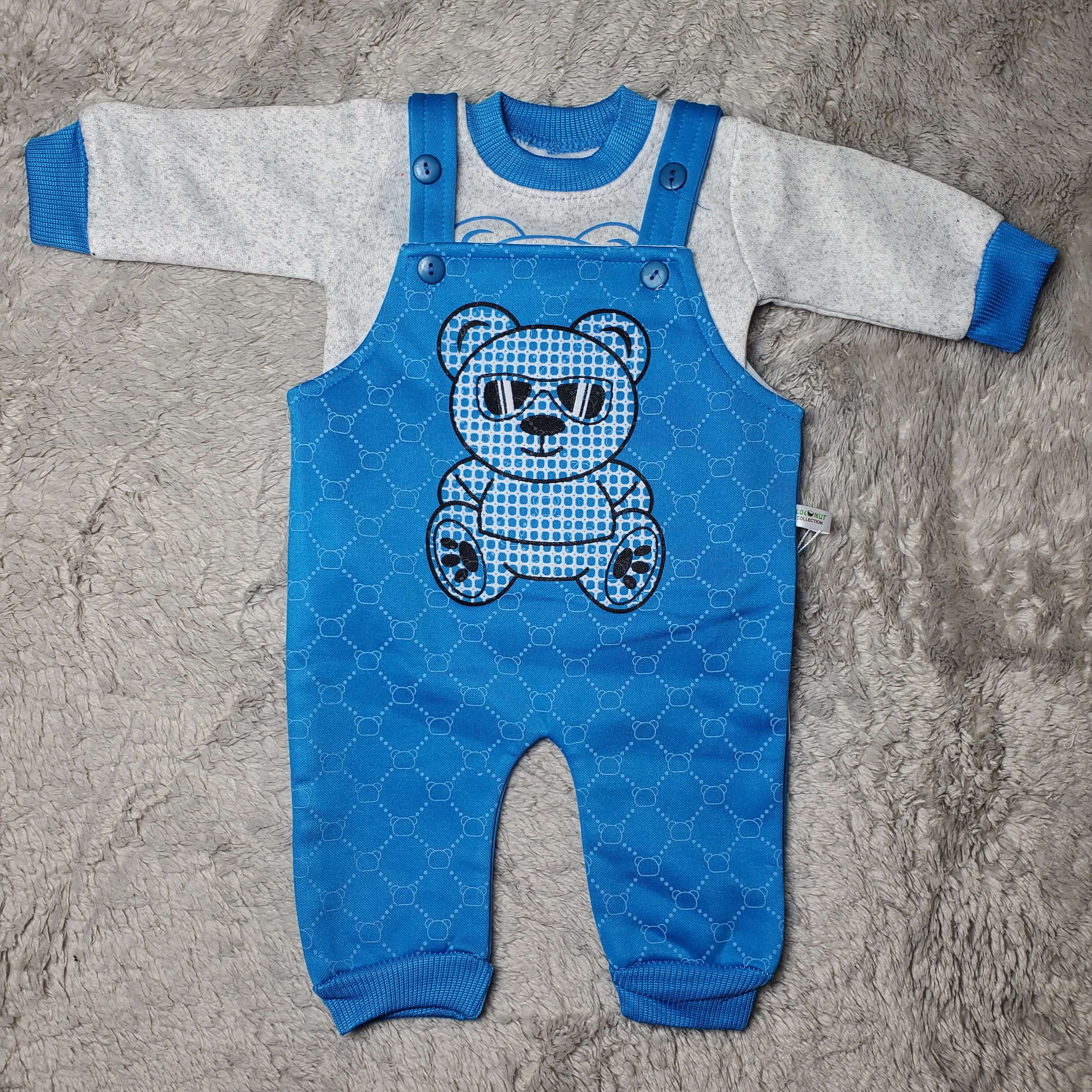 Disco Panda Blue Romper - China Fleece