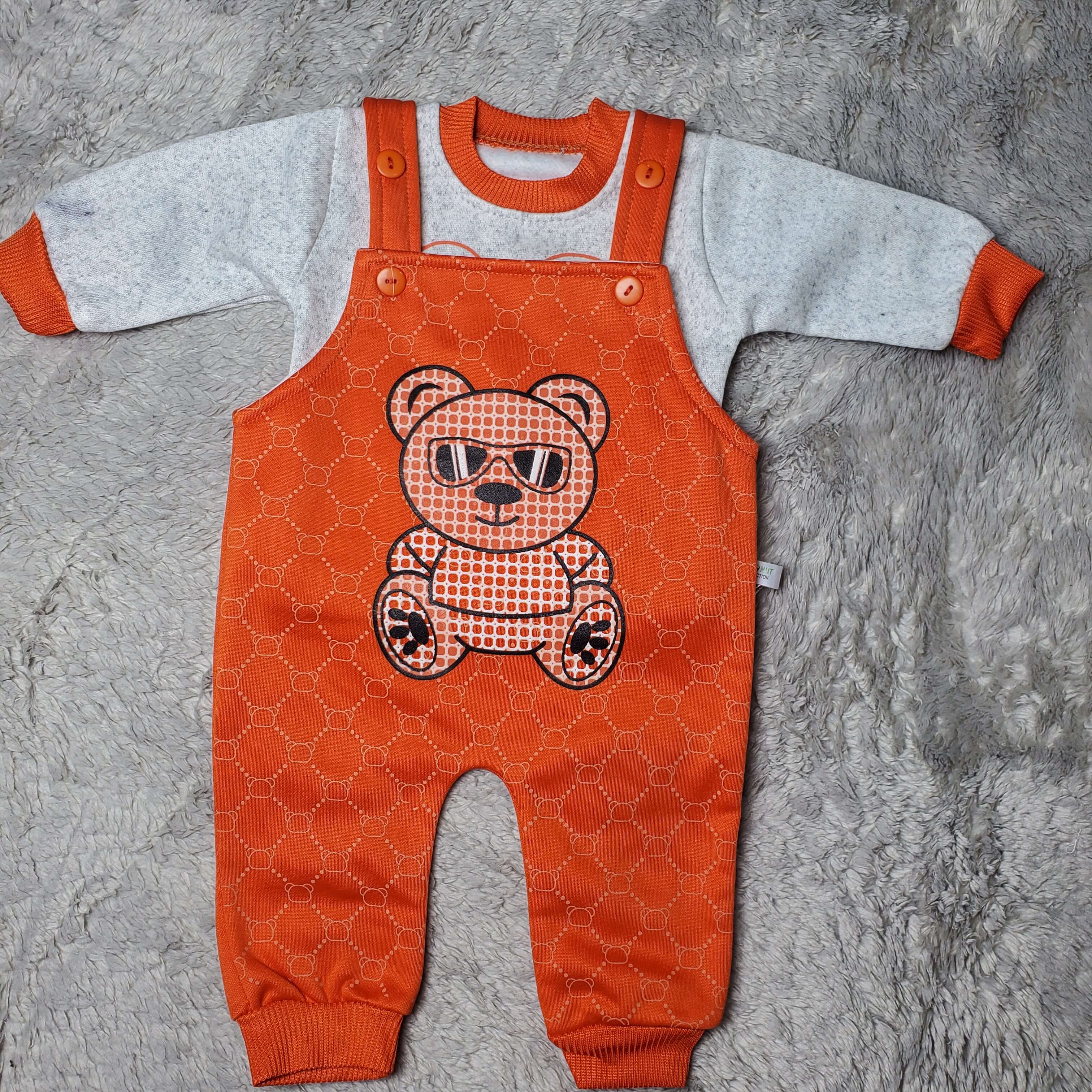 Disco Panda Orange Romper - China Fleece
