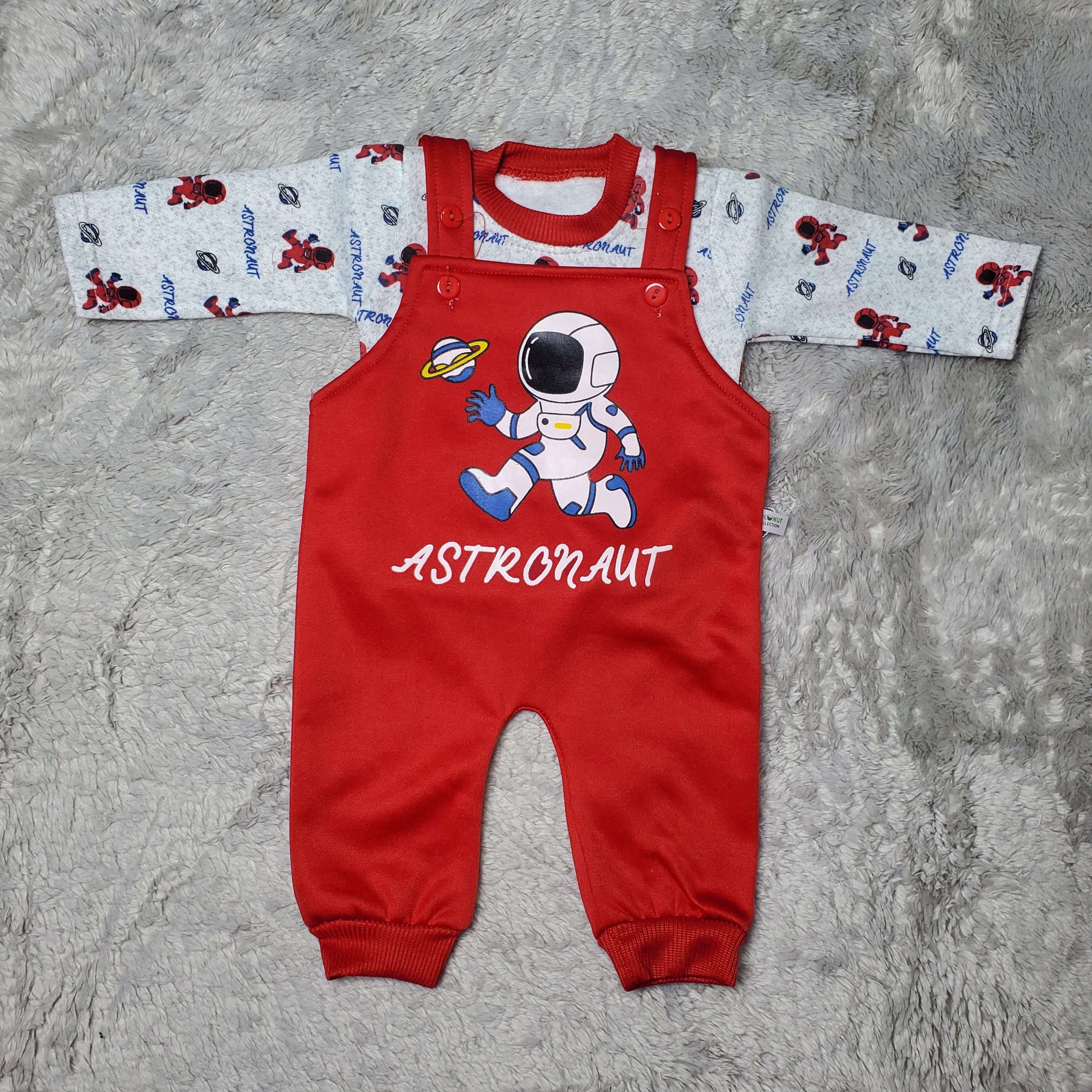 Running Astro Red Romper - China Fleece
