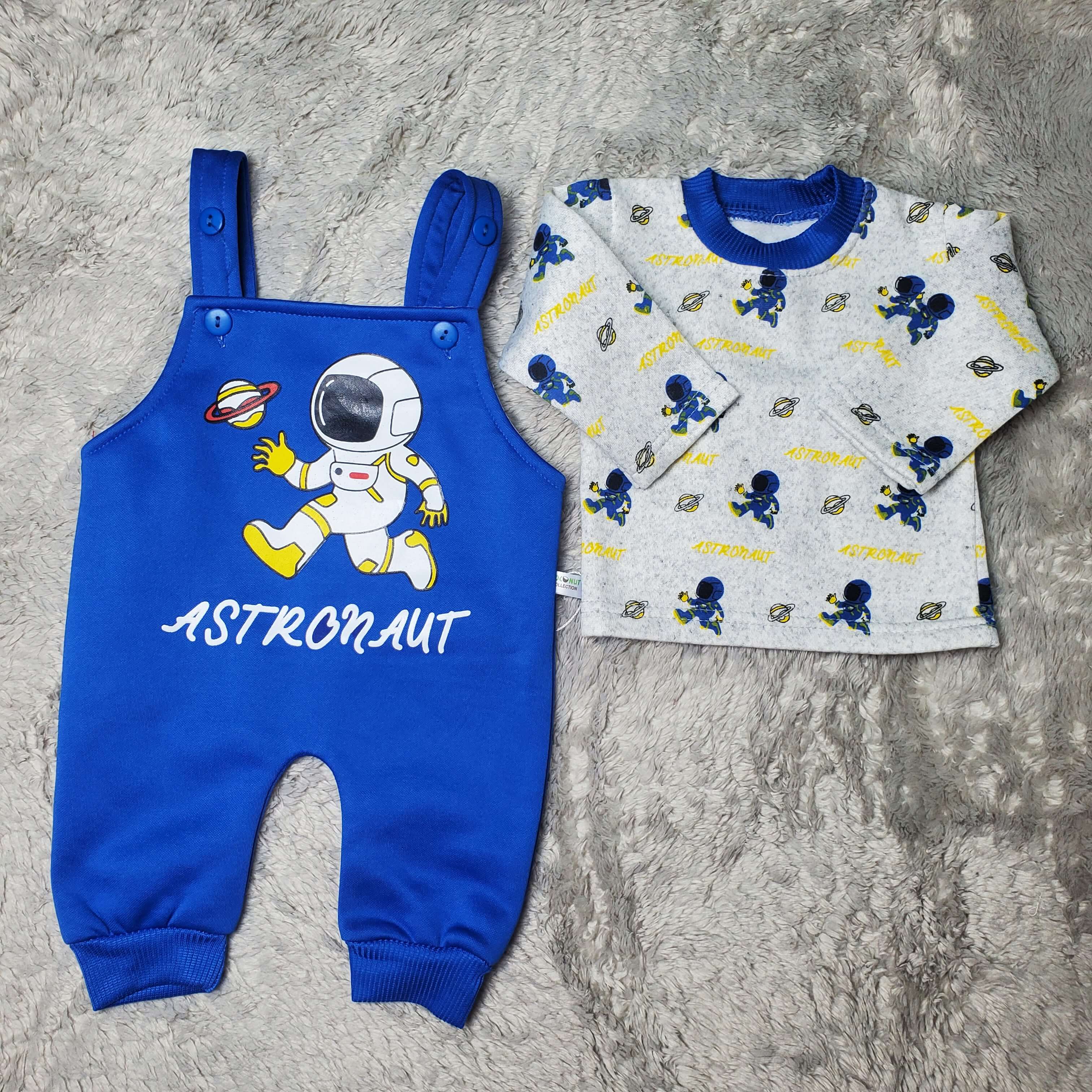 Running Astro Blue Romper - China Fleece