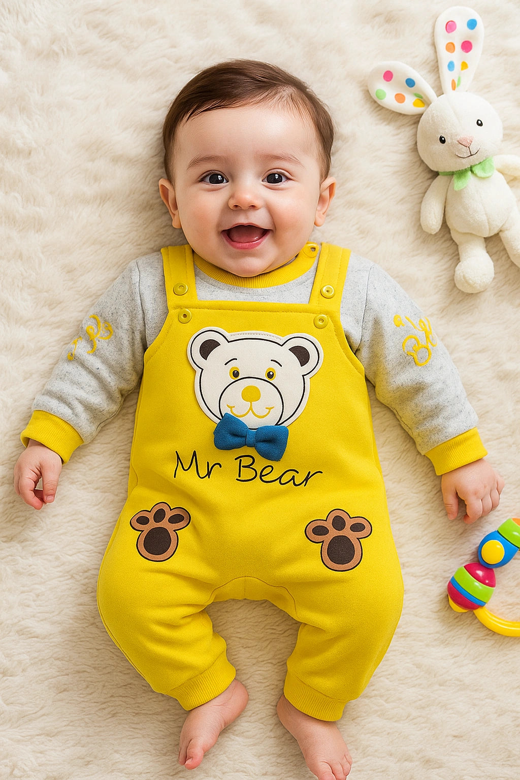 MY BEAR Romper YL 0-3M - WINTER FLEECE