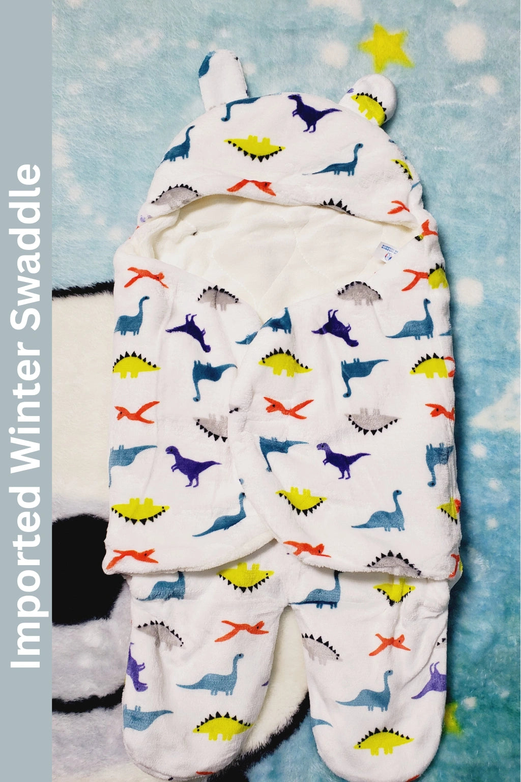 Imported Winter Swaddle Dino 0-9M Baby