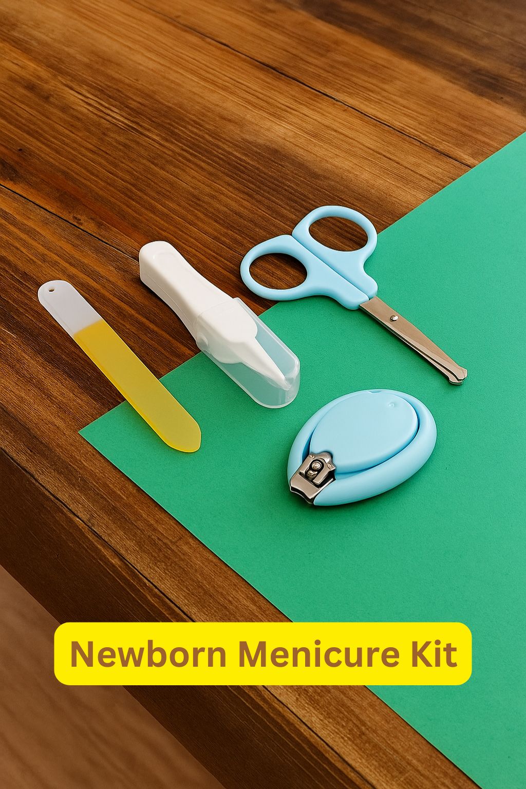 Newborn Baby Manicure Kit (Blue) – 4-in-1 Grooming Set