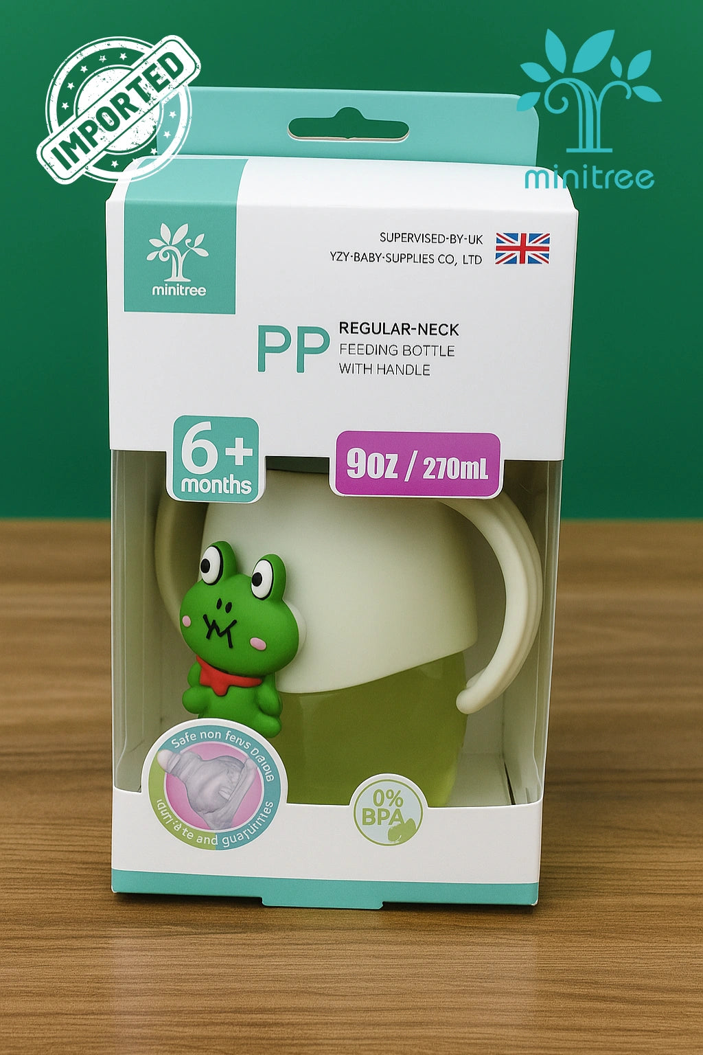 Mini Tree Imported FROG Feeder 9oz/270ml 6+ Months 0%BPA