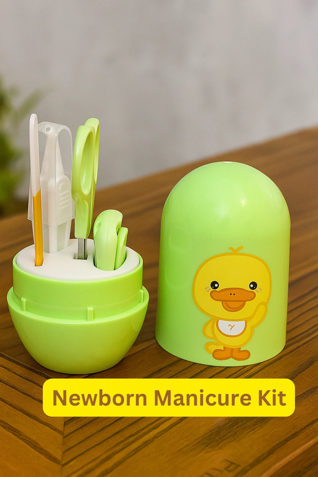 Newborn Baby Manicure Kit (Green) – 4-in-1 Grooming Set