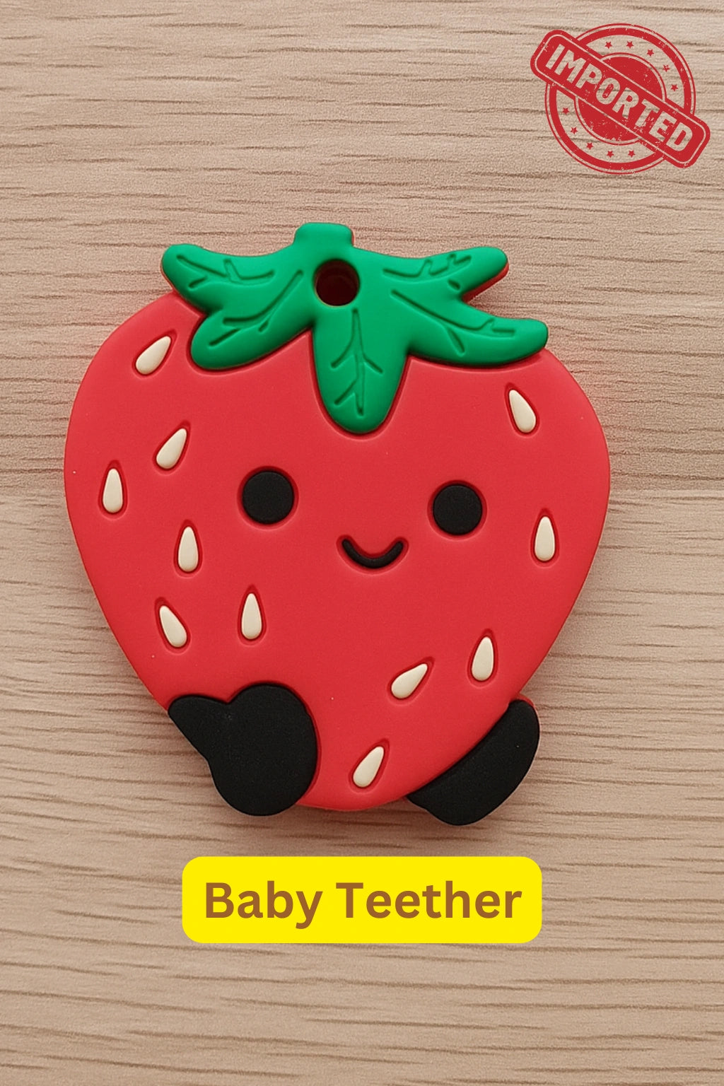 IMPORTED Baby Teether Soft Silicone Strawberry