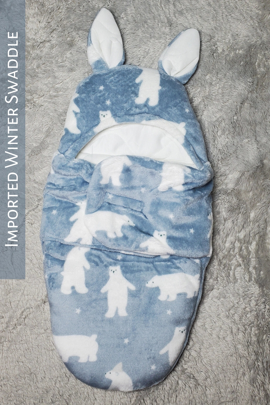 Imported Winter Swaddle Snow Bear 0-3M Baby