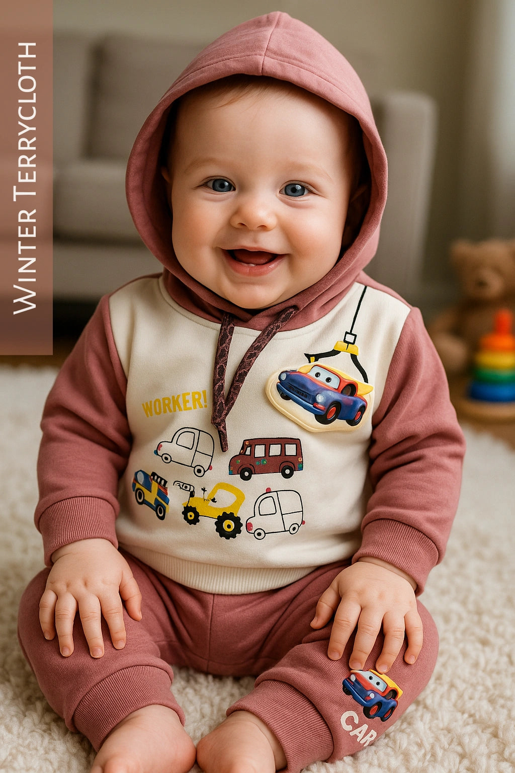 CAR WORKER Hoodie and Trouser - WINTER TERRY