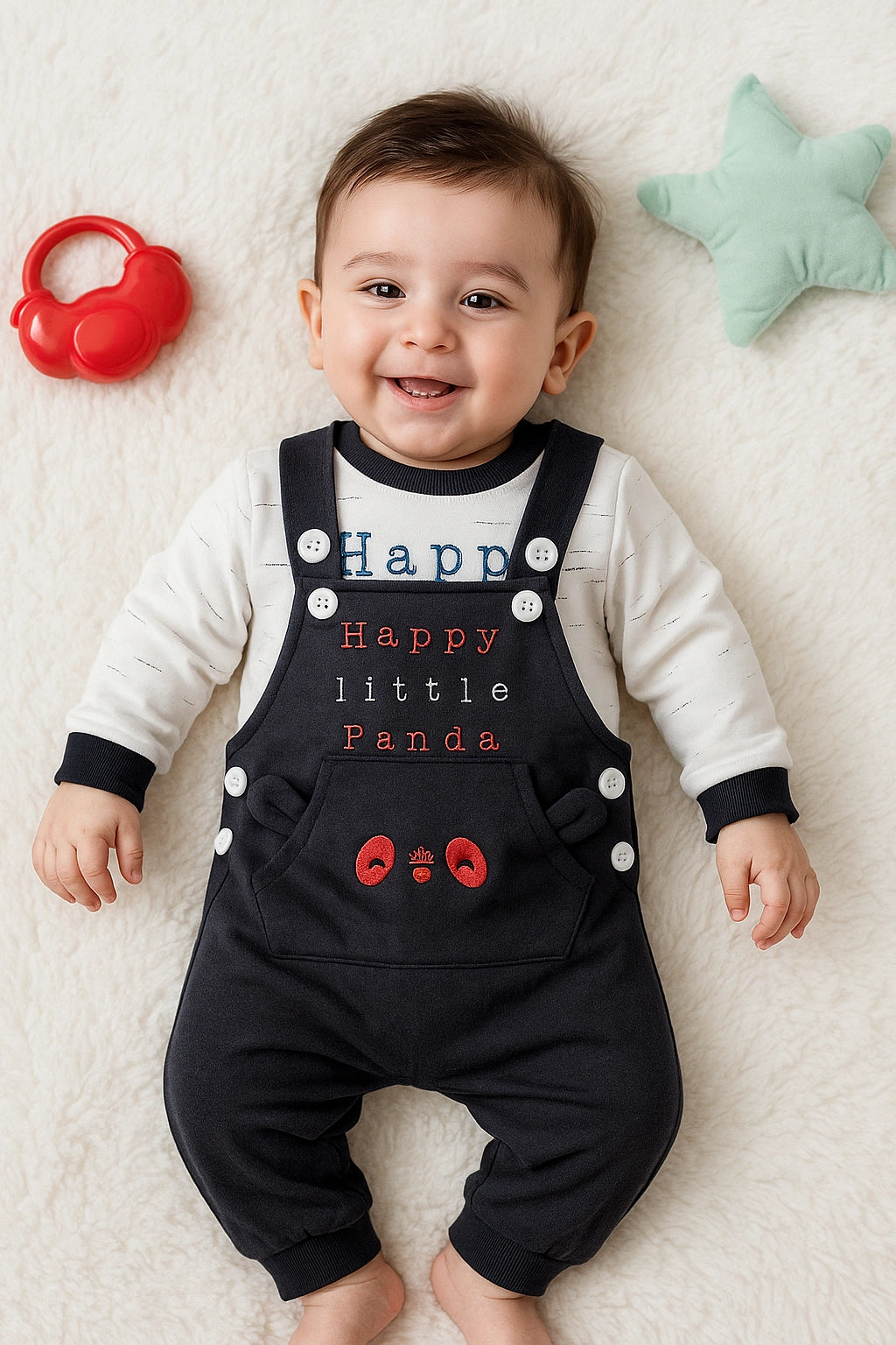 HAPPY PANDA BK Romper - WINTER TERRY