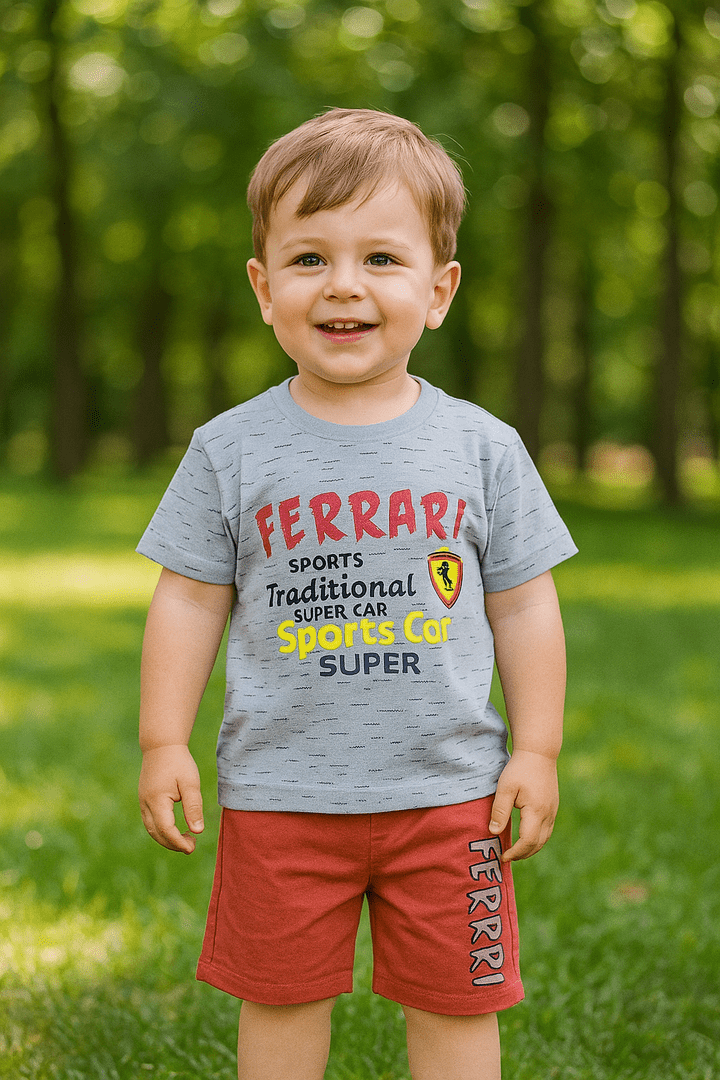 Ferra Marron Shirt + Short Set