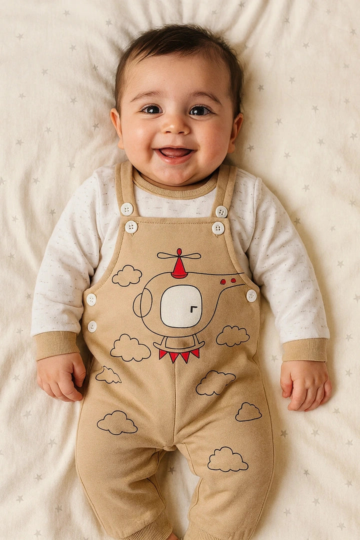 Helicopter Romper - WINTER TERRY