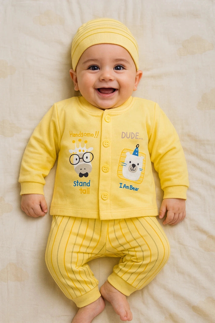 Handsome Dude 0-3M - WINTER TERRY