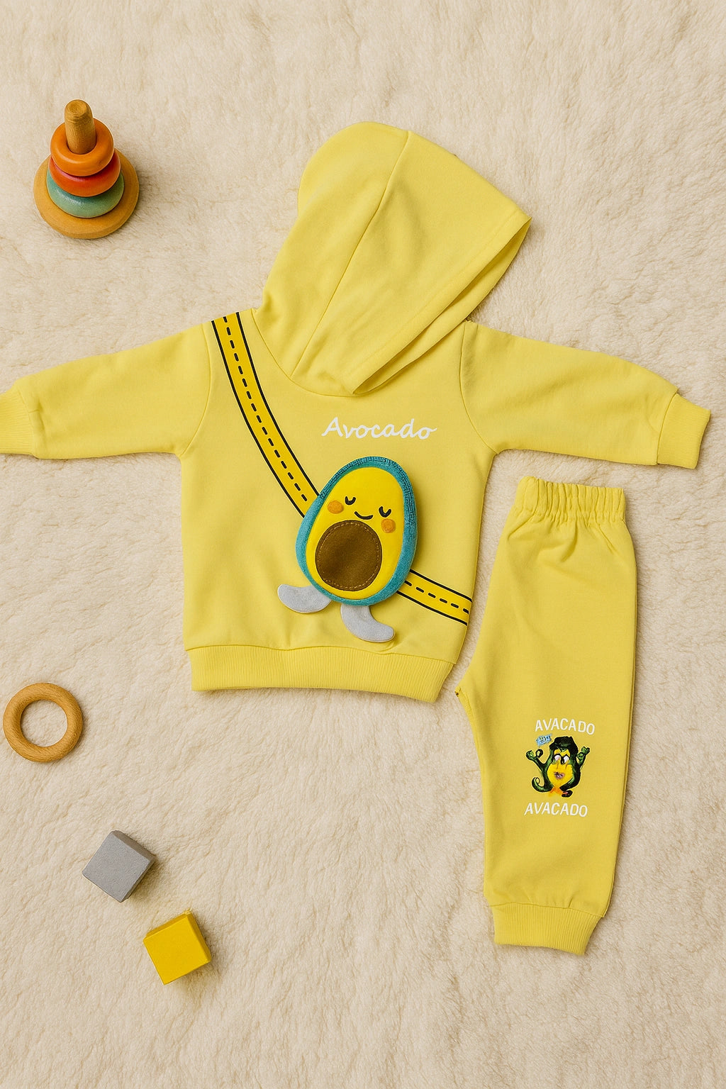 Avocado Hoodie and Trouser - WINTER TERRY
