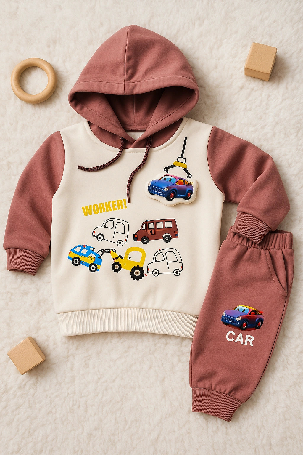 CAR WORKER Hoodie and Trouser - WINTER TERRY
