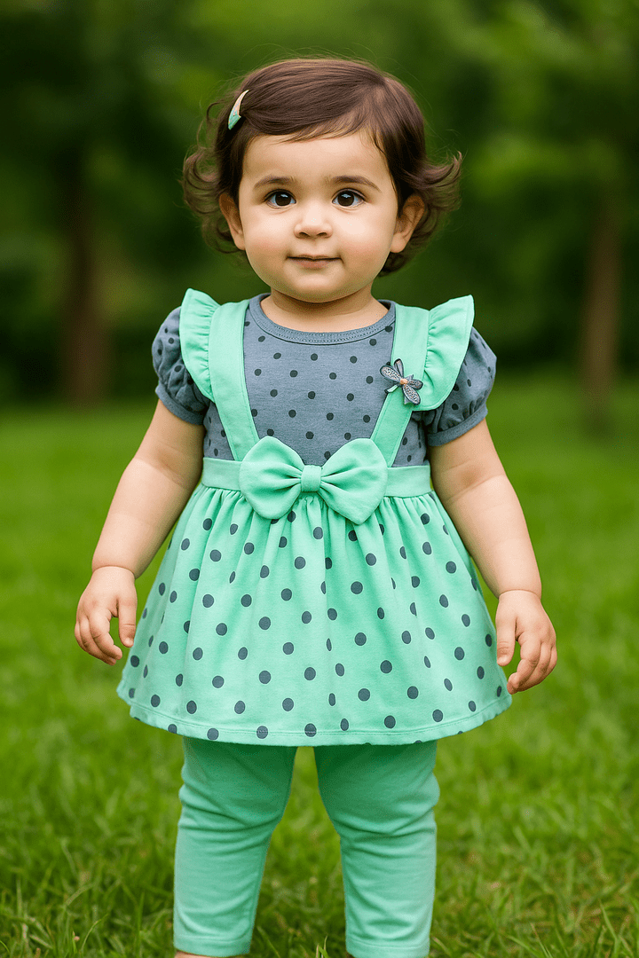 Micks Mint Green, Grey Frock and Trouser