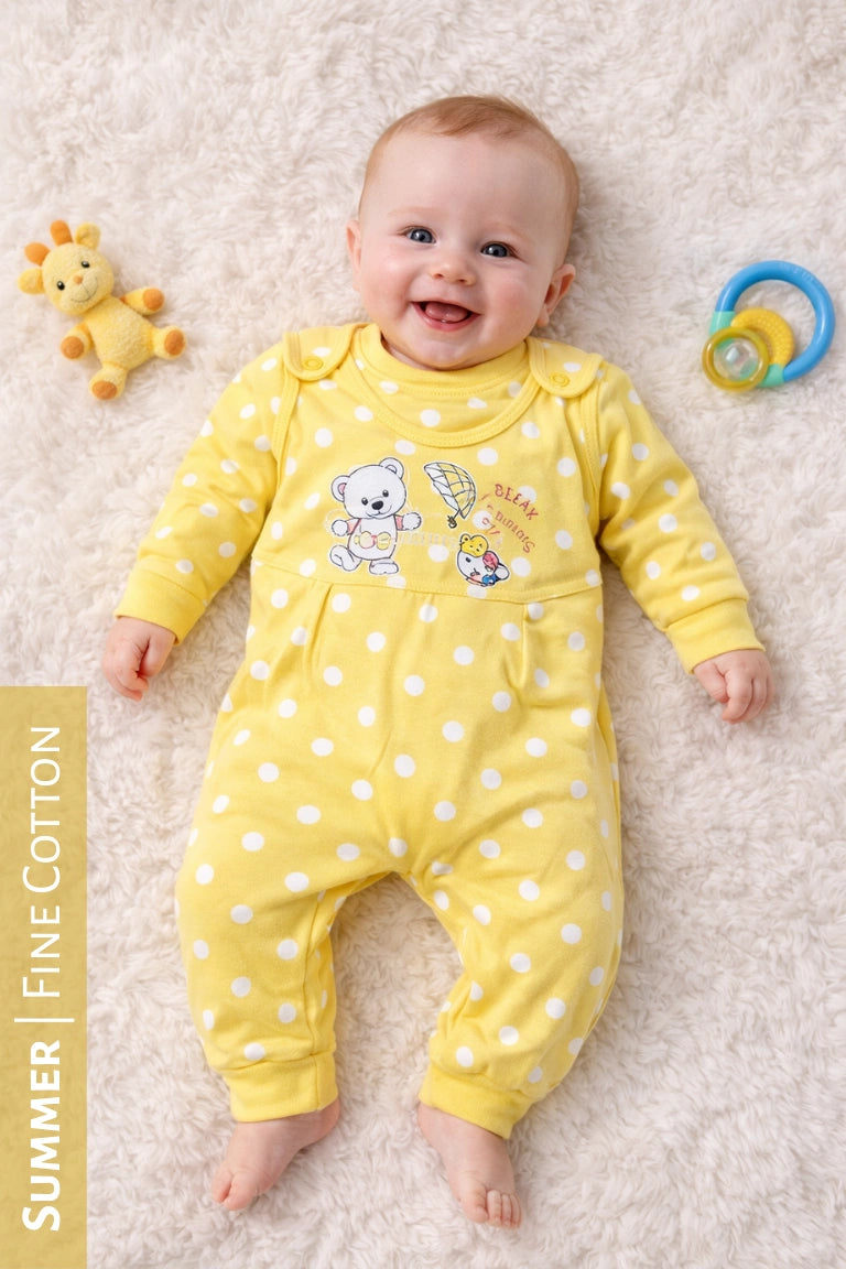 Polka Dot Yellow Romper - SUMMER Fabric