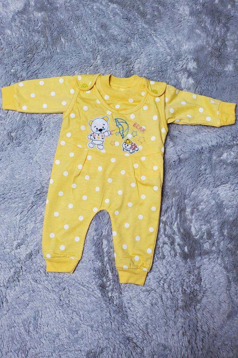 Polka Dot Yellow Romper - SUMMER Fabric
