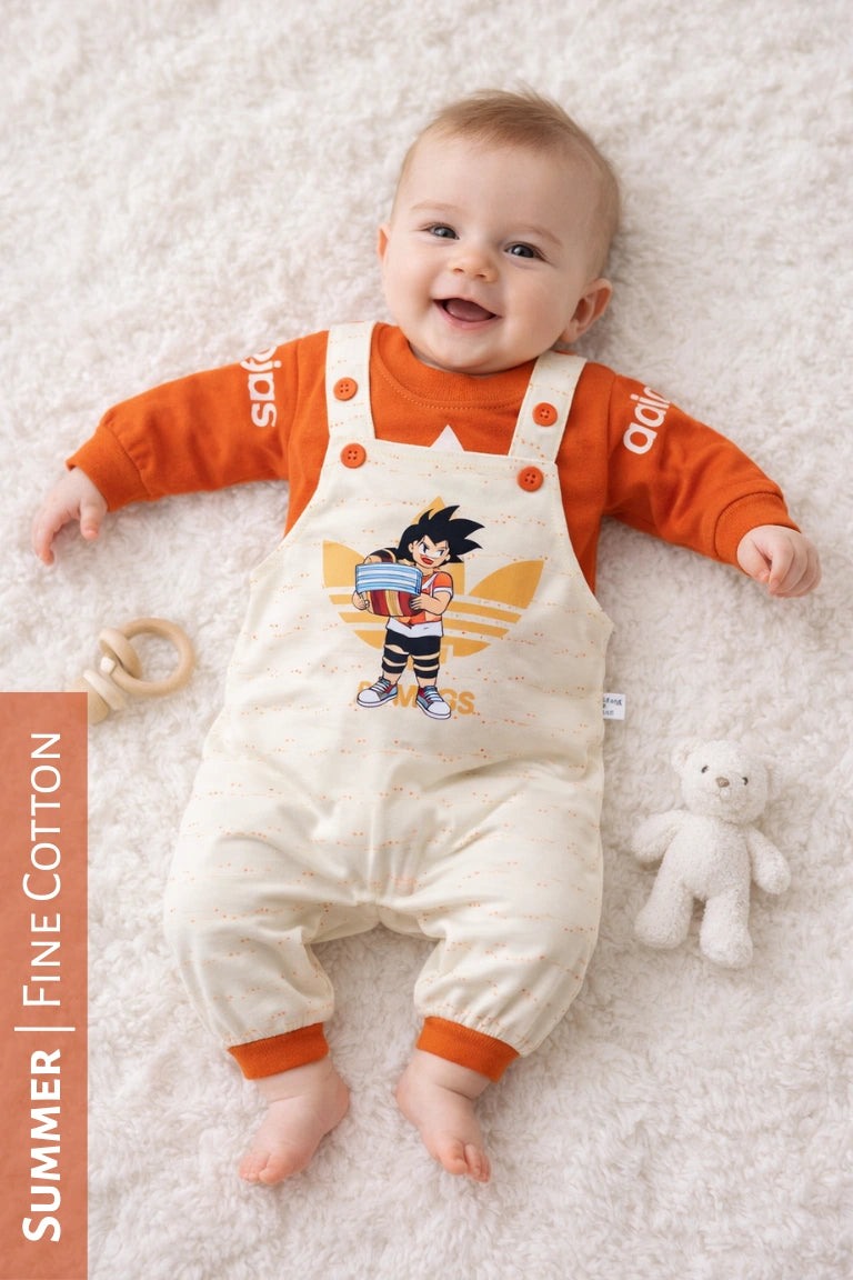 ADI BEN Romper Orange - SUMMER FABRIC