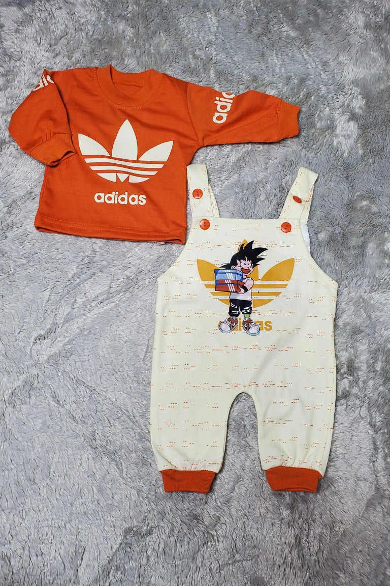 ADI BEN Romper Orange - SUMMER FABRIC