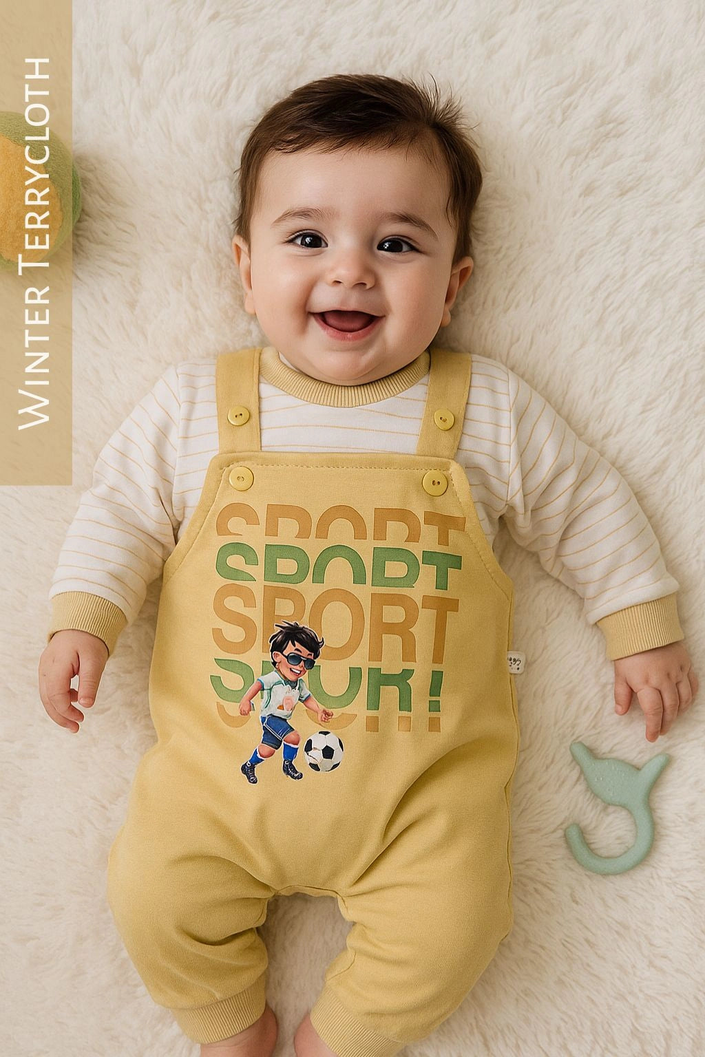 SPORT Romper Cream - WINTER TERRY