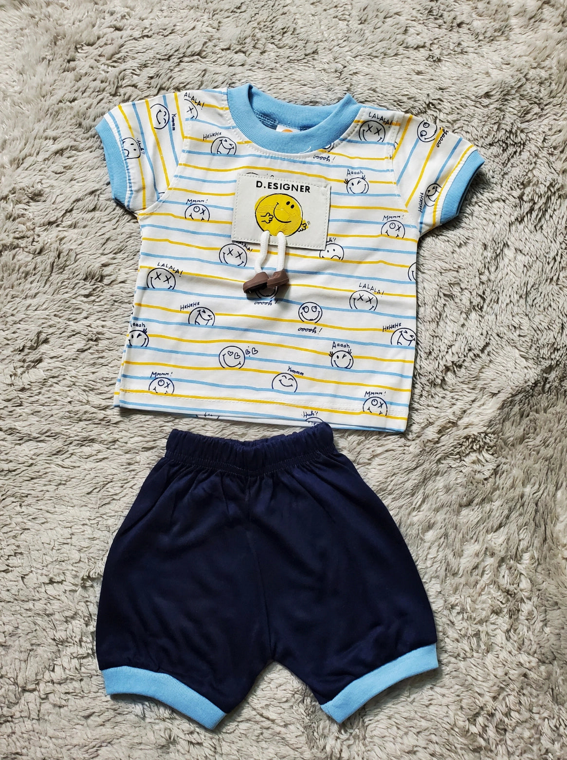 Happy Vibes Smiley BLUE - Summer Set