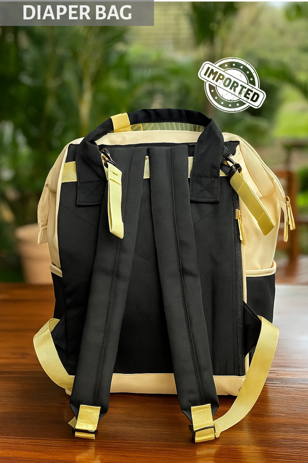 IMPORTED Diaper Bag BLACK- 0-3Y