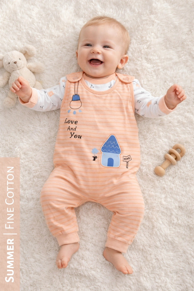 LOVENU Romper Peach - SUMMER FABRIC