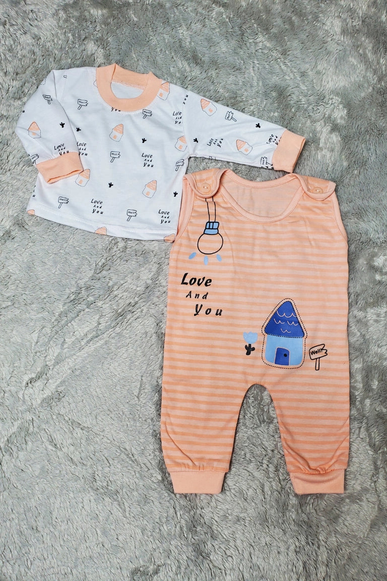 LOVENU Romper Peach - SUMMER FABRIC