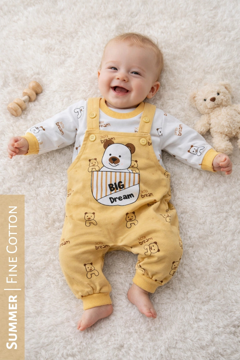 DREAM BEAR Romper Camel - SUMMER FABRIC