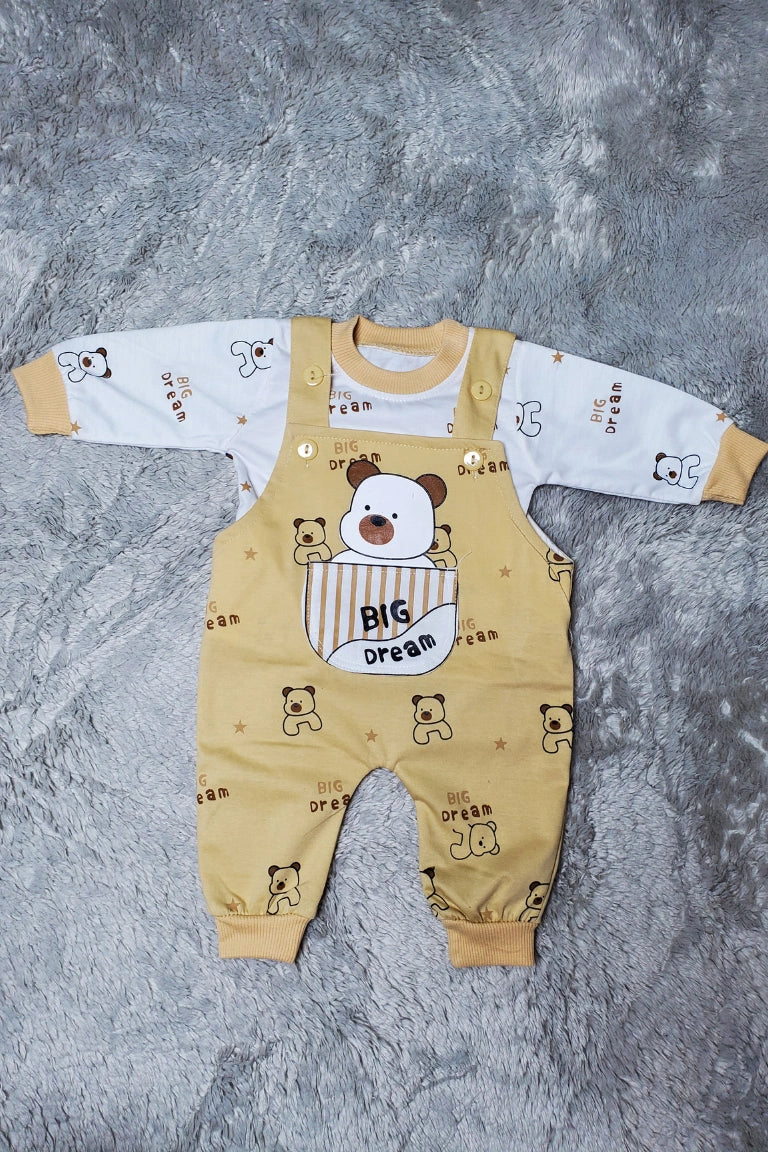 DREAM BEAR Romper Camel - SUMMER FABRIC