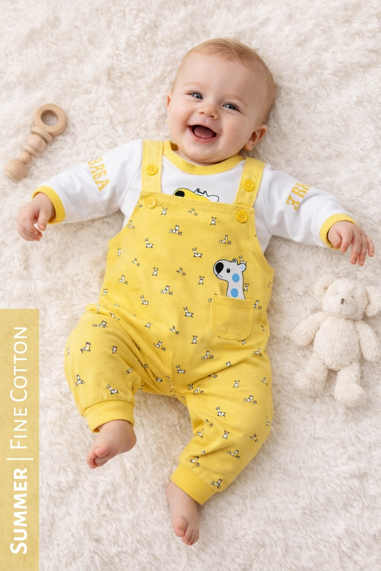 Zebra Romper Yellow - SUMMER FABRIC
