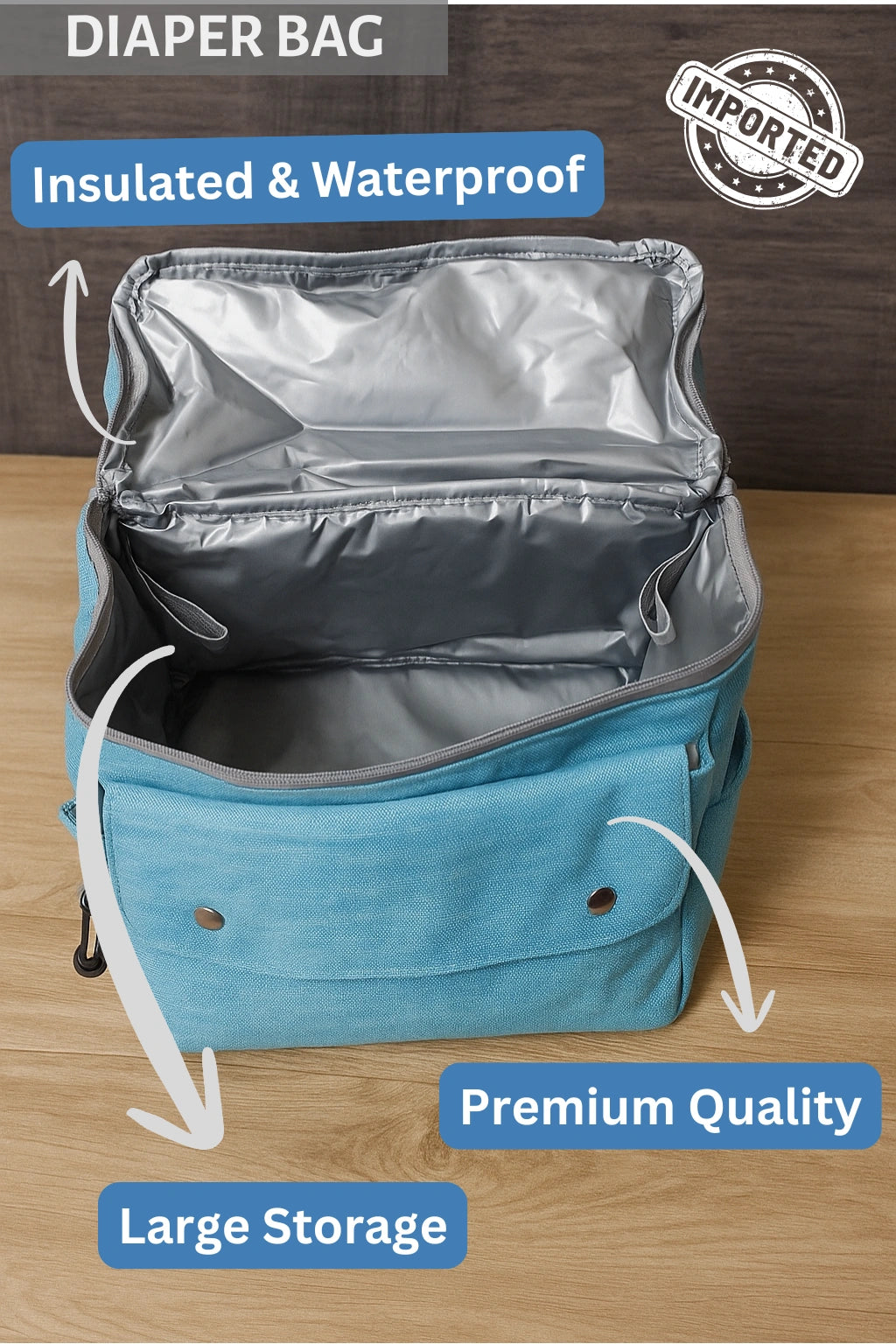 IMPORTED Diaper Bag Fisher Price- 0-3Y