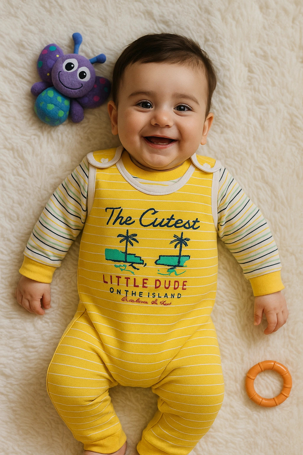 THE CUTEST Romper YL 0-3M - WINTER FLEECE