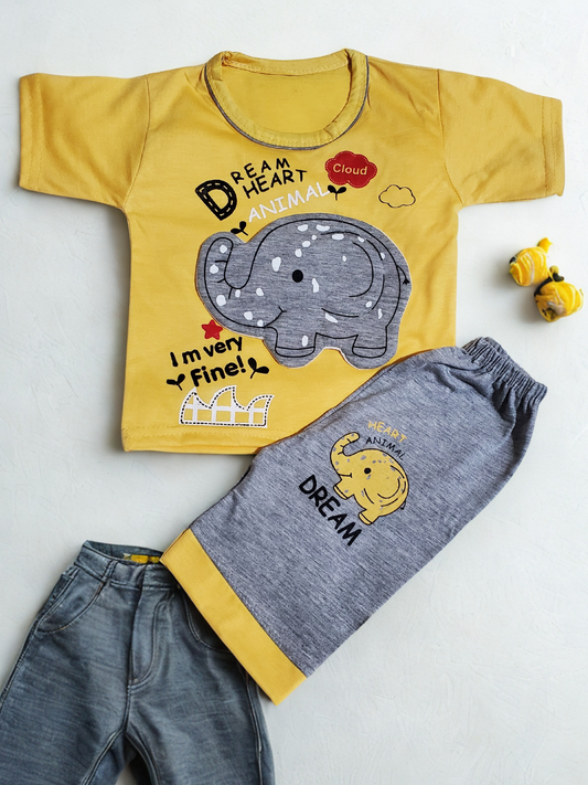 Mini Elephant LY Short + Shirt Set